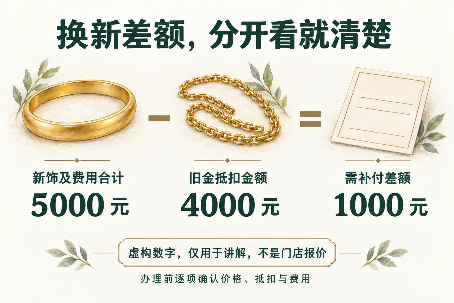 换新差额,分开看就清楚讲解图,文字内容见下方“查看文字说明”。